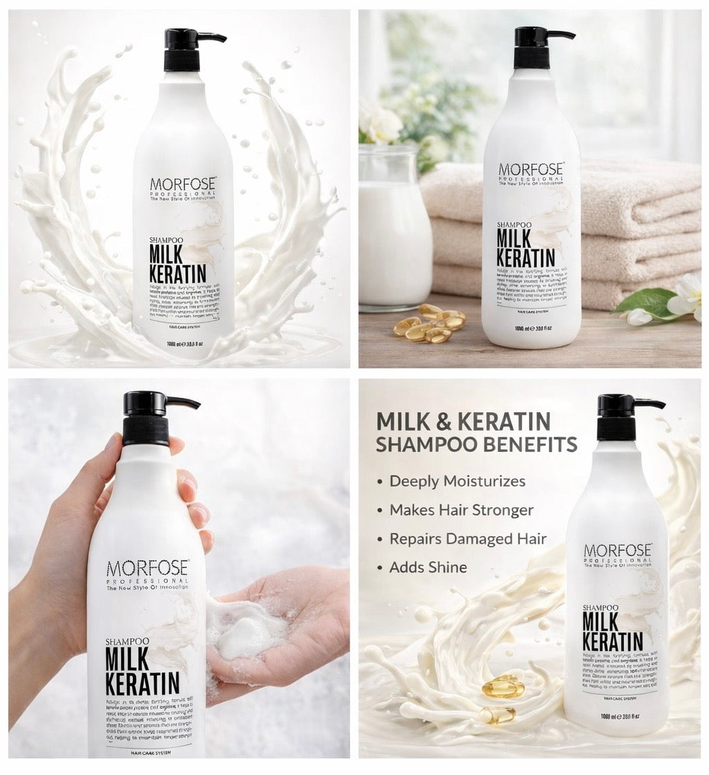 Morfose Milk Keratin  Shampoo 1000 ML