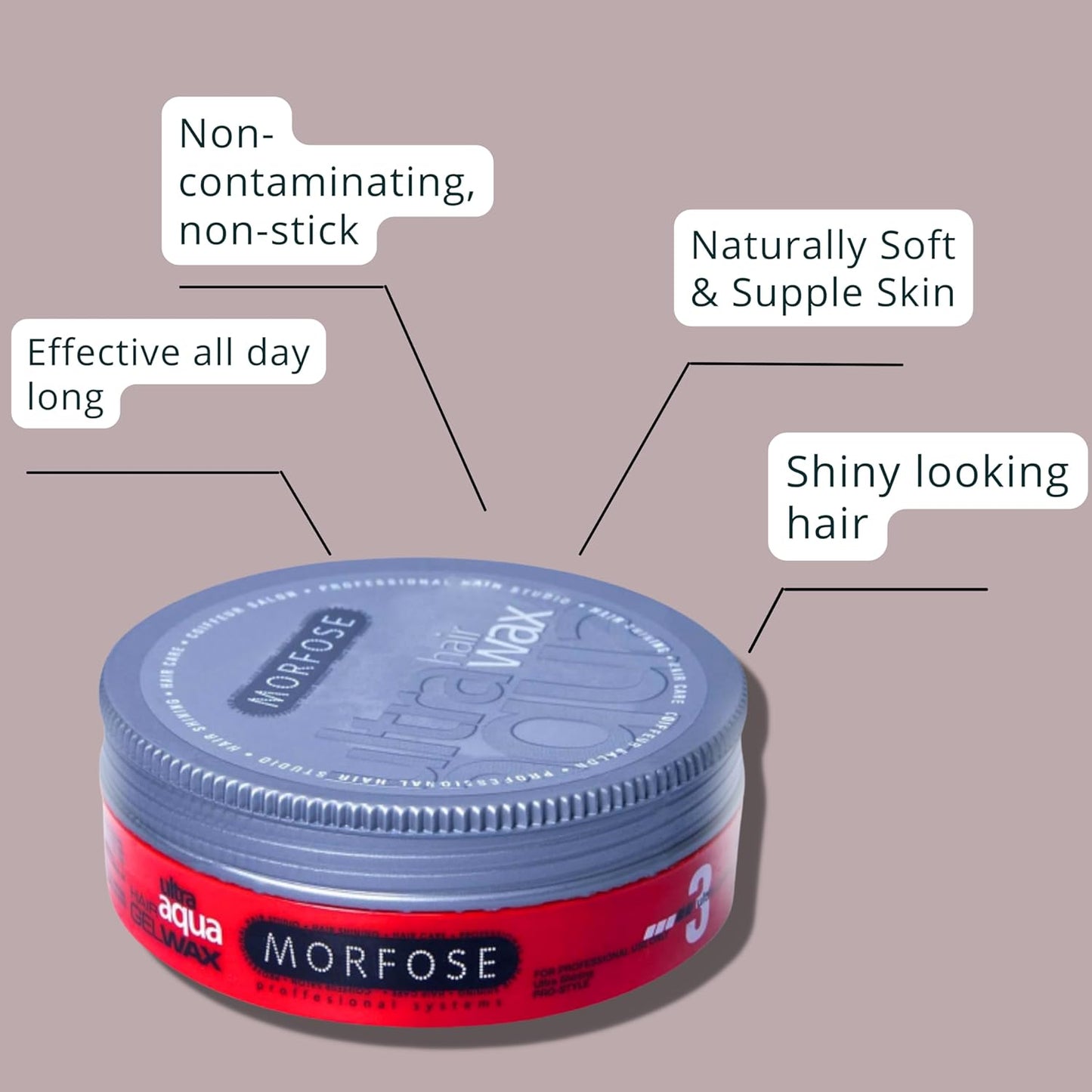 Morfose Gel Wax Red AQUA Extra 5.92 FL OZ