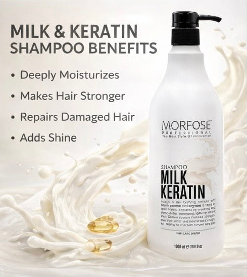 Morfose Milk Keratin  Shampoo 1000 ML