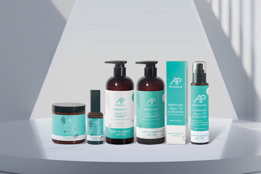 AP Professional Argan Oil Complete Hair Care Bundle (4-Piece Set)