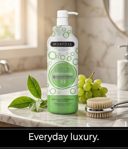 Morfose Biotin Hair Shampoo Weak Thinning Hair Strengthening Repair Professional Salon Size 1000ml
