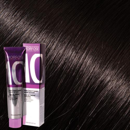 MORFOSE 10 HAIR COLOR CREAM 100ML BROWN 4