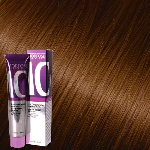 MORFOSE 10 HAIR COLOR CREAM 100ML HOT CAPPUCCINO BROWN 8.73