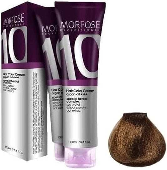 MORFOSE 10 HAIR COLOR CREAM 100ML LIGHT CHOCOLATE BROWN 8.35