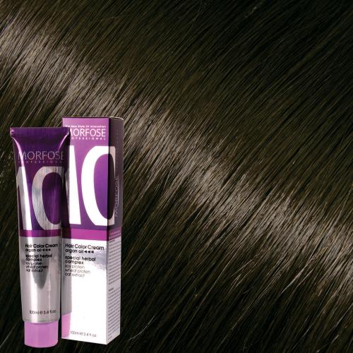 MORFOSE 10 HAIR COLOR CREAM 100ML NATURAL DARK ASH AUBURN 6.1