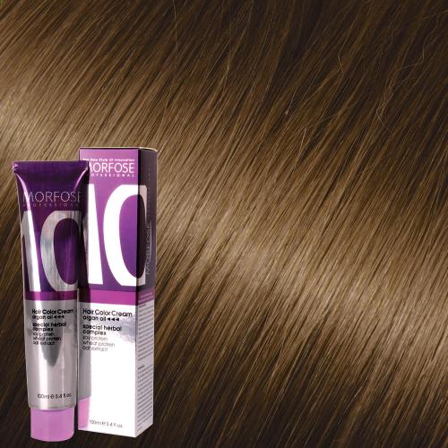 MORFOSE 10 HAIR COLOR CREAM 100ML NATURAL LIGHT ASH AUBURN 8.1