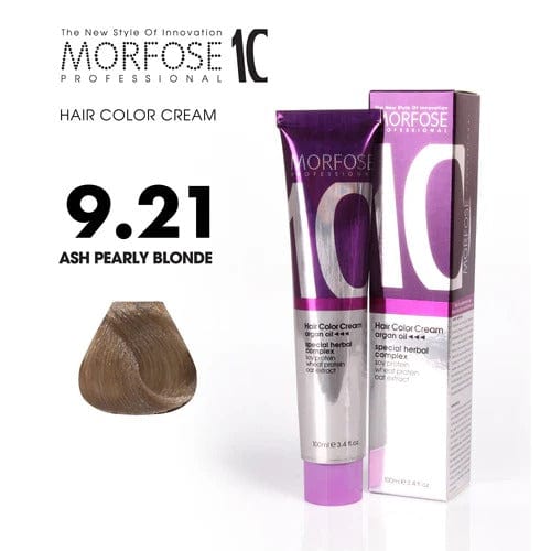 MORFOSE 10 HAIR COLOR CREAM 9.21- INTENSE LIGHT IRIZED ASH 100 ML