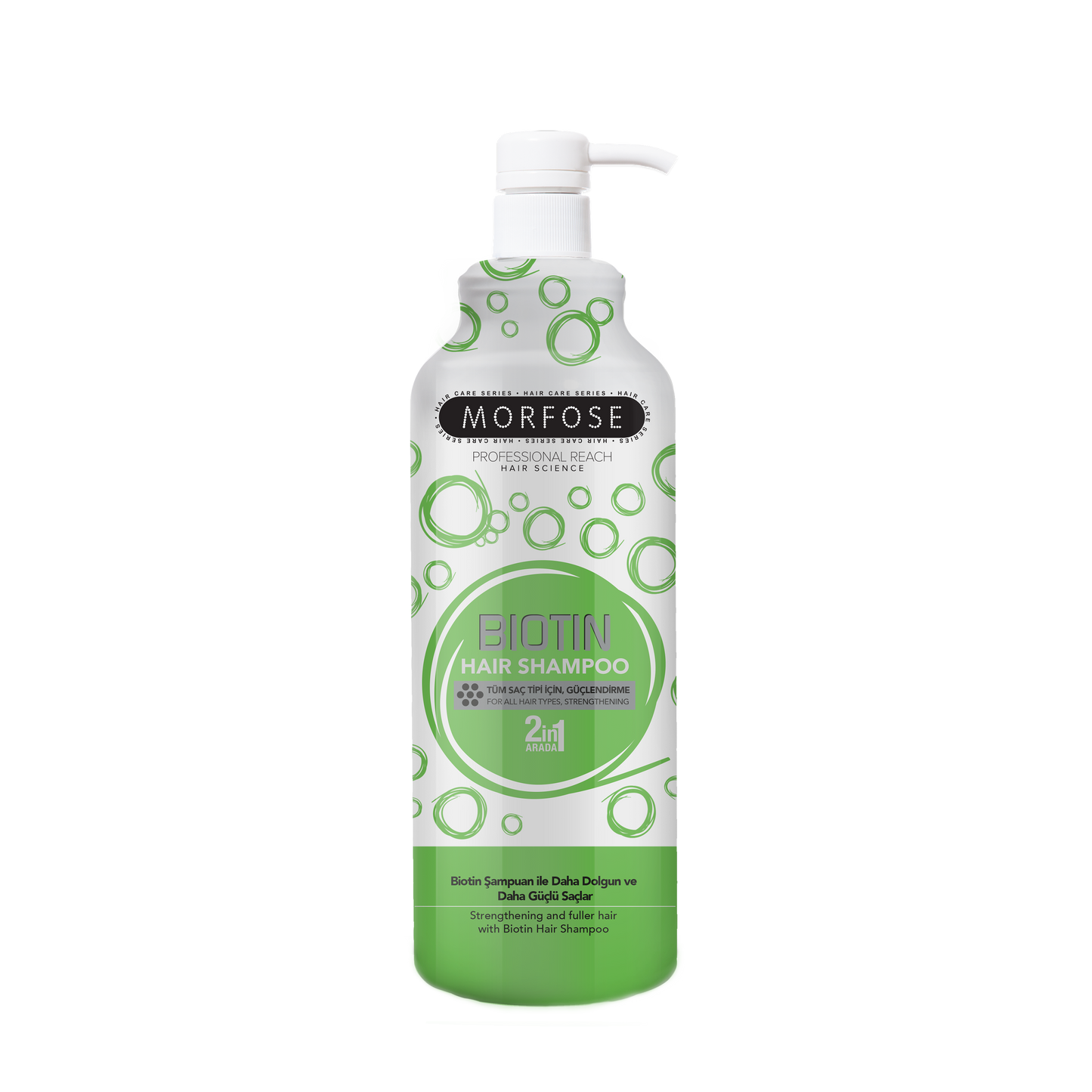 Morfose Biotin Hair Shampoo Weak Thinning Hair Strengthening Repair Professional Salon Size 1000ml