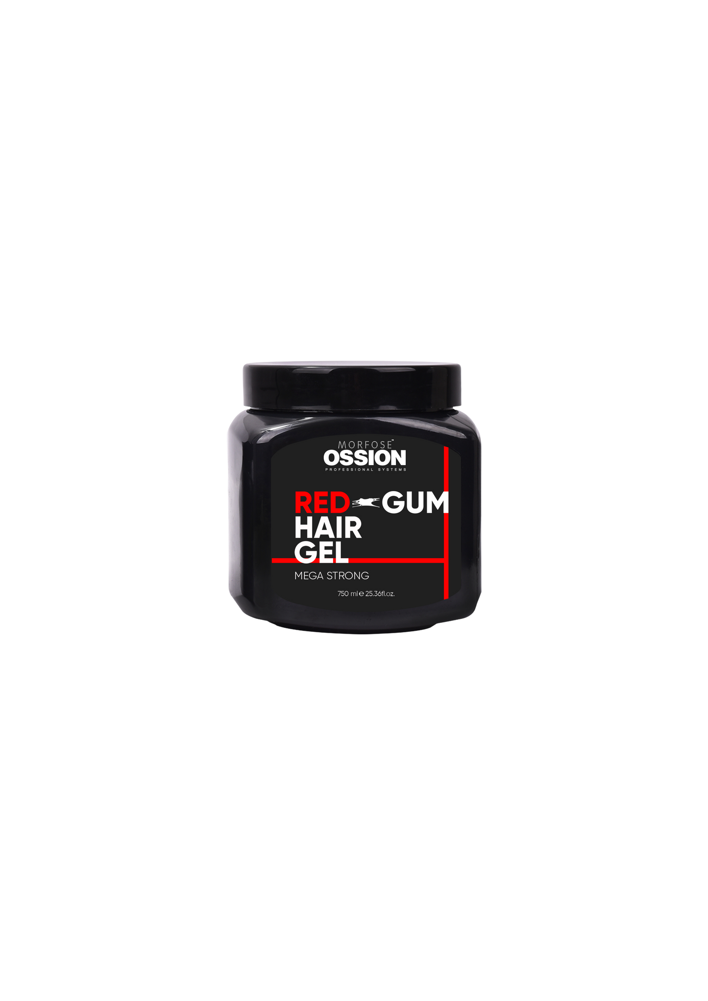 Ossion Premium Barber Hair Gel Red Gum 750ML