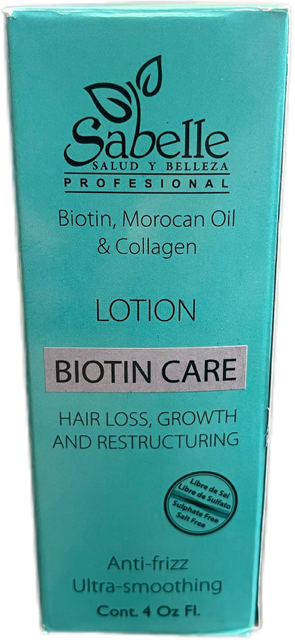 Sabelle Biotin, Moroccan Oil & Collagen Lotion 4 fl oz