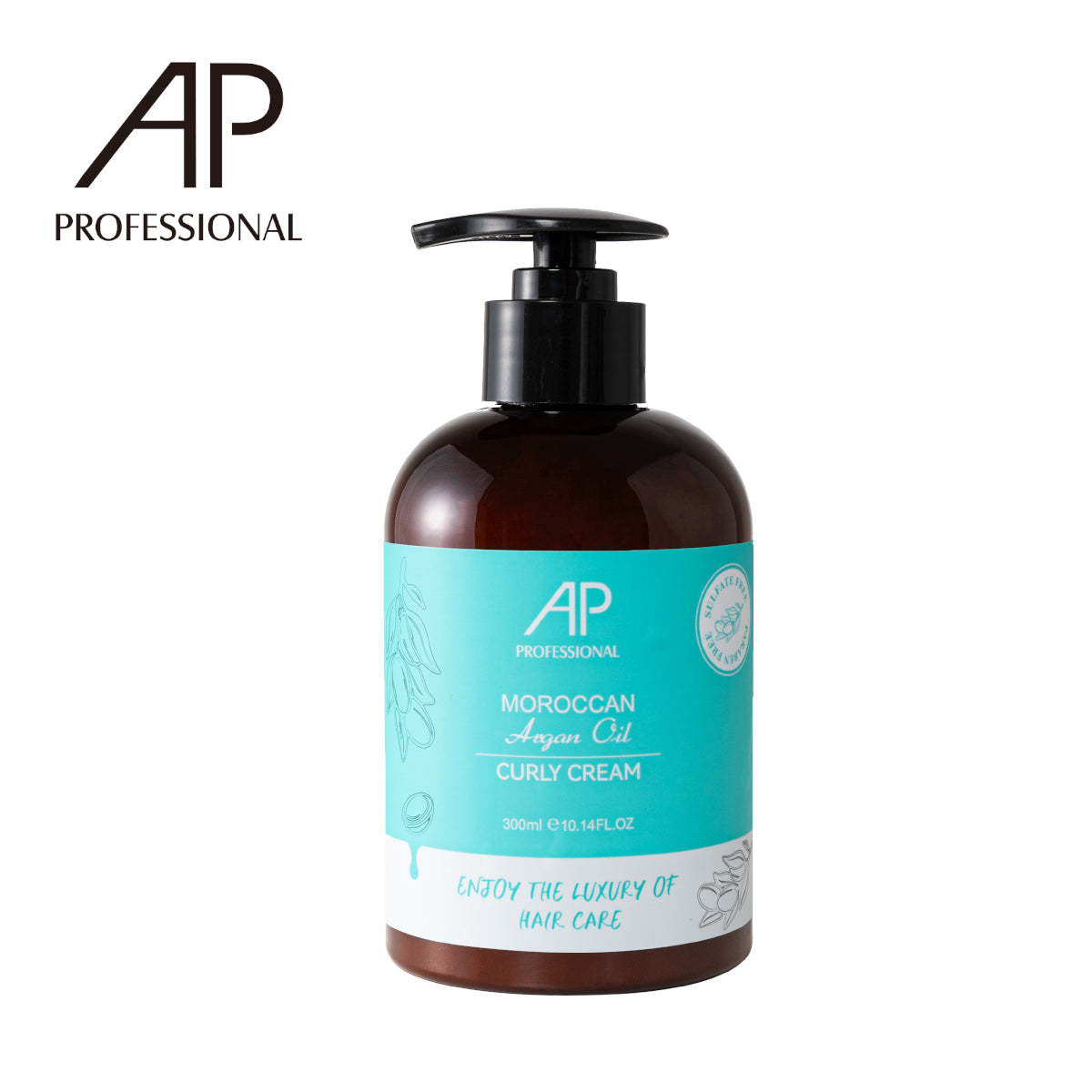 AP Professional Premium Argan Oil Bouncy Curly Cream 2-in-1 Treatment and Styler Made For Wavy Curly Hair