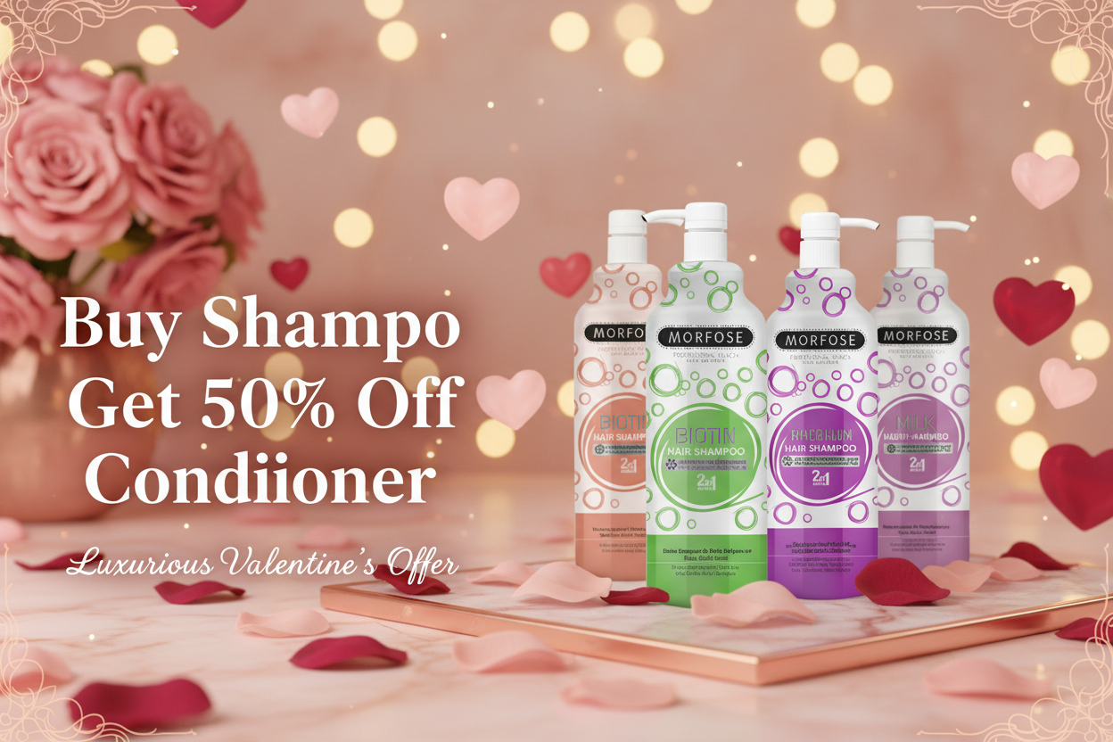 Valentine's Day MORFOSE Shampoo Promotion